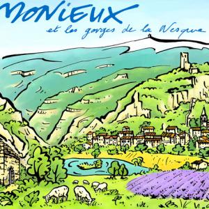 Illustration, Création d'affiche Office de tourisme de Monieux