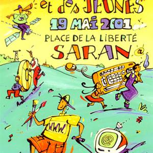 Illustration, Création d'affiche Ville de Saran/ Fêtes des enfants et des jeunes