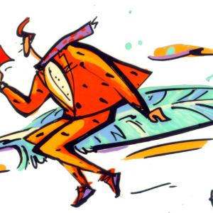 Illustration le monde de l'éducation rubrique courrier plume