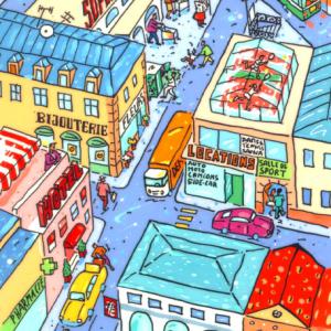 Illustration Monoprix rapport annuel